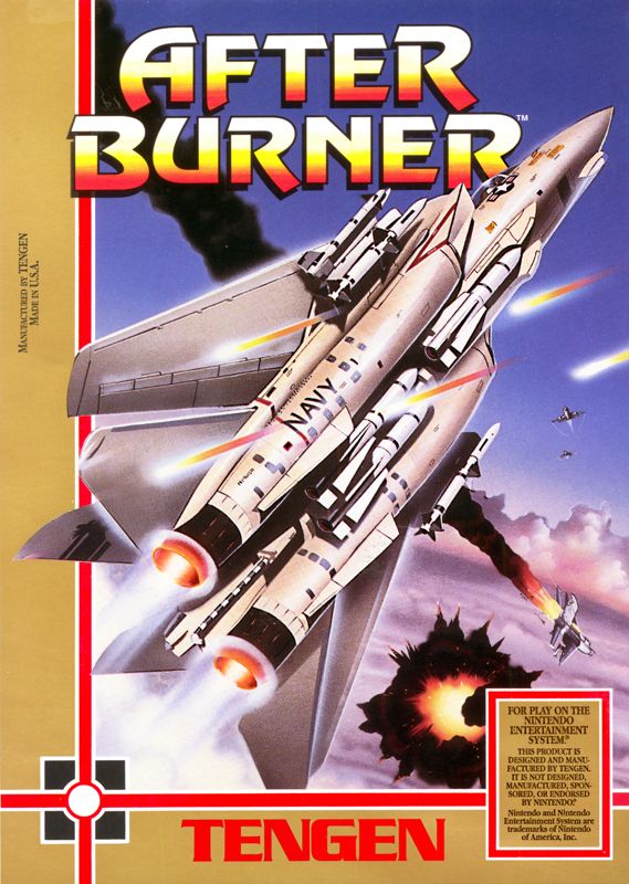 After Burner box art for Famicom